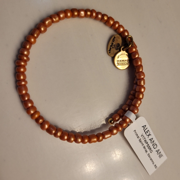 ALEX & ANI Primal Spirit Savanna Wrap Bracelet color Rafaelian Gold w/ 2 charms - Picture 2 of 8